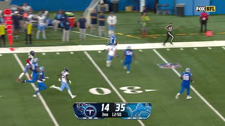 Kalif Raymond devuelve una patada de despeje para touchdown de los Lions
