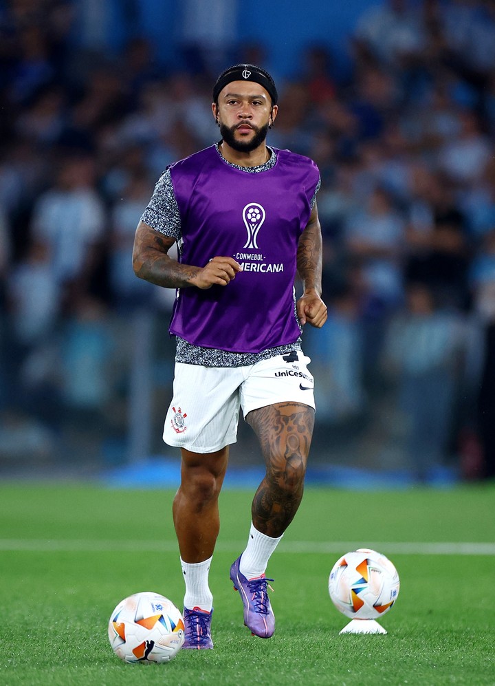 Memphis Depay, figura de Corinthians (REUTERS/Agustin Marcarian).