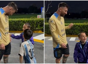 "¿Estás loco?": el curioso festejo que un niño le pidió a Messi