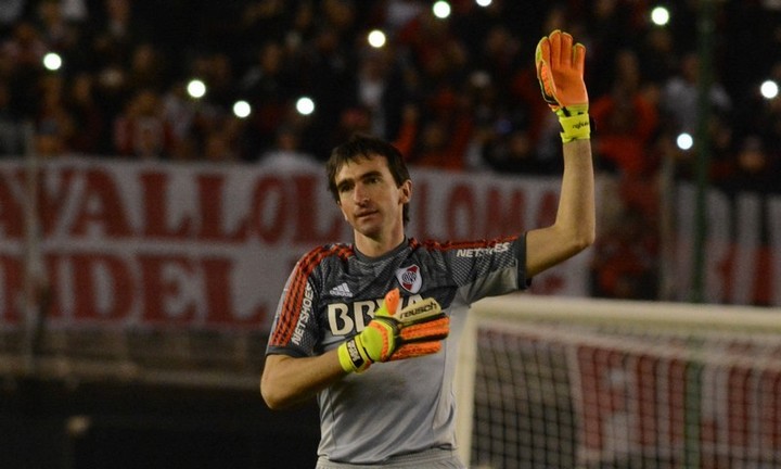 La despedida de Marcelo "Trapito" Barovero de River en el Monumental como arquero de River. (Prensa River Plate)