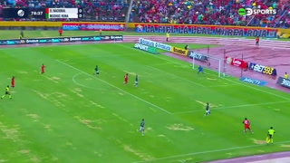 El gol del Loco Cortez para el 1-0 de El Nacional vs Mushuc Runa